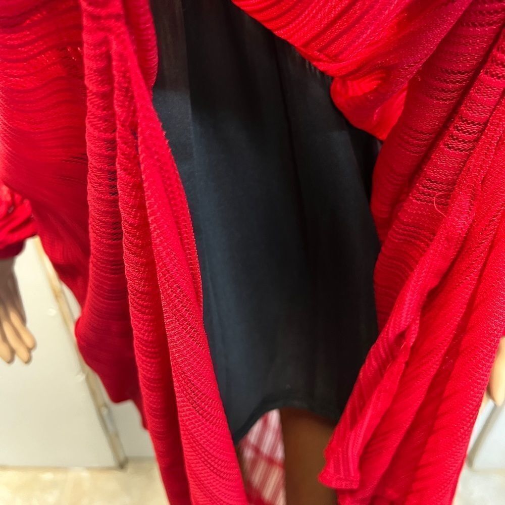 Ruby Red Veil Maxi Dress MEDIUM SIZE - Picture 4 of 10